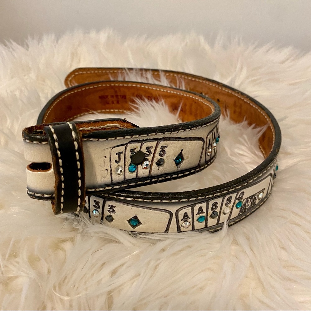 Stylish Playing Card Design Belt